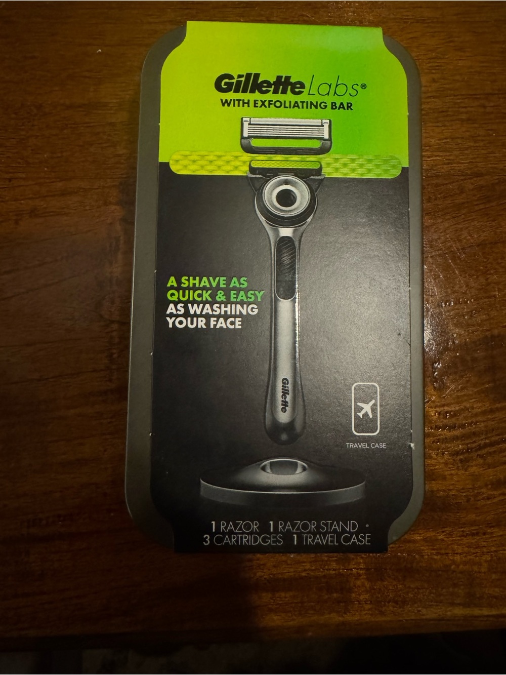 Gillette Labs Men's Razor Kit - Black & Lime Green